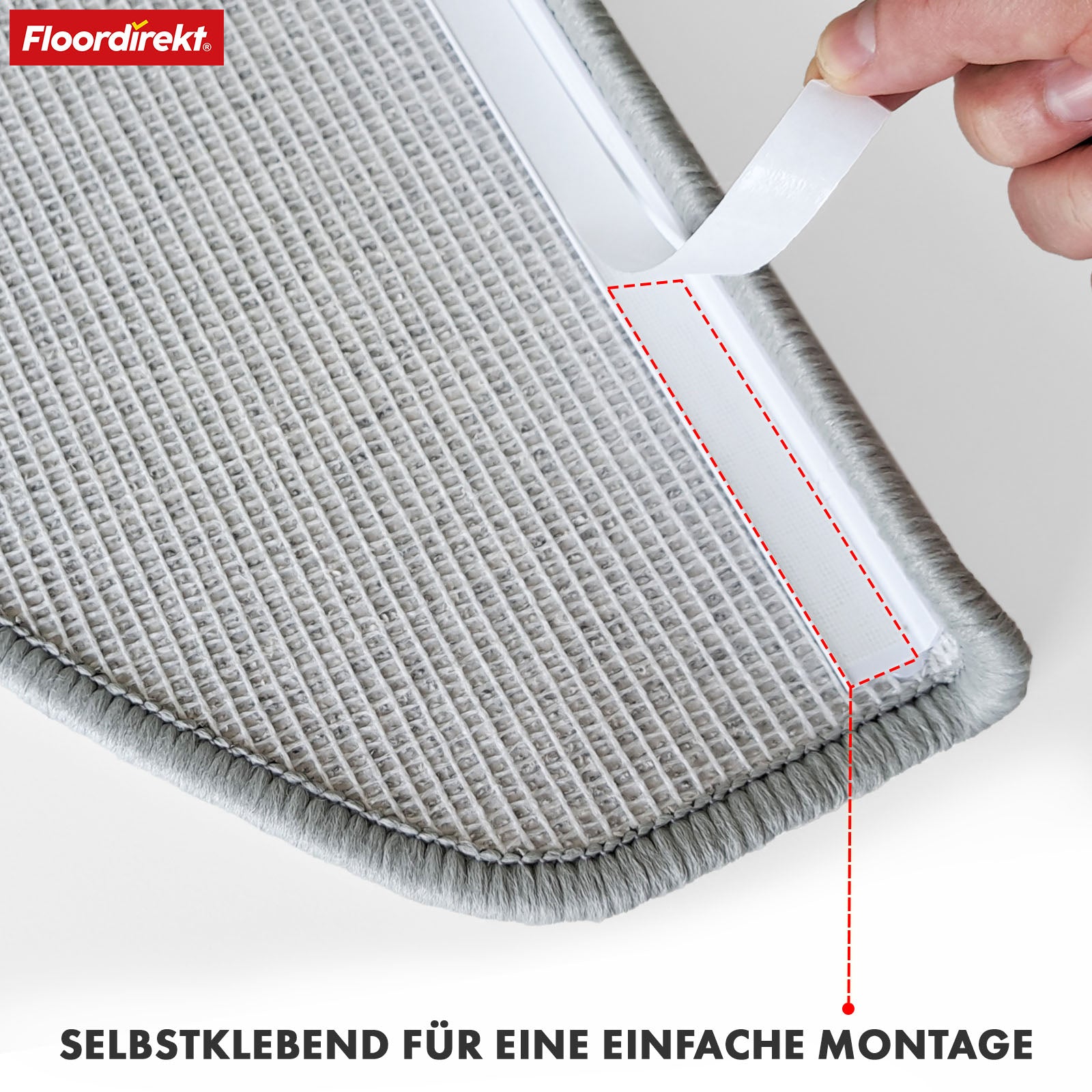 Opstapmat | London Pro | Modern ontwerp | Antislip en gemakkelijk schoon te maken | Halfrond