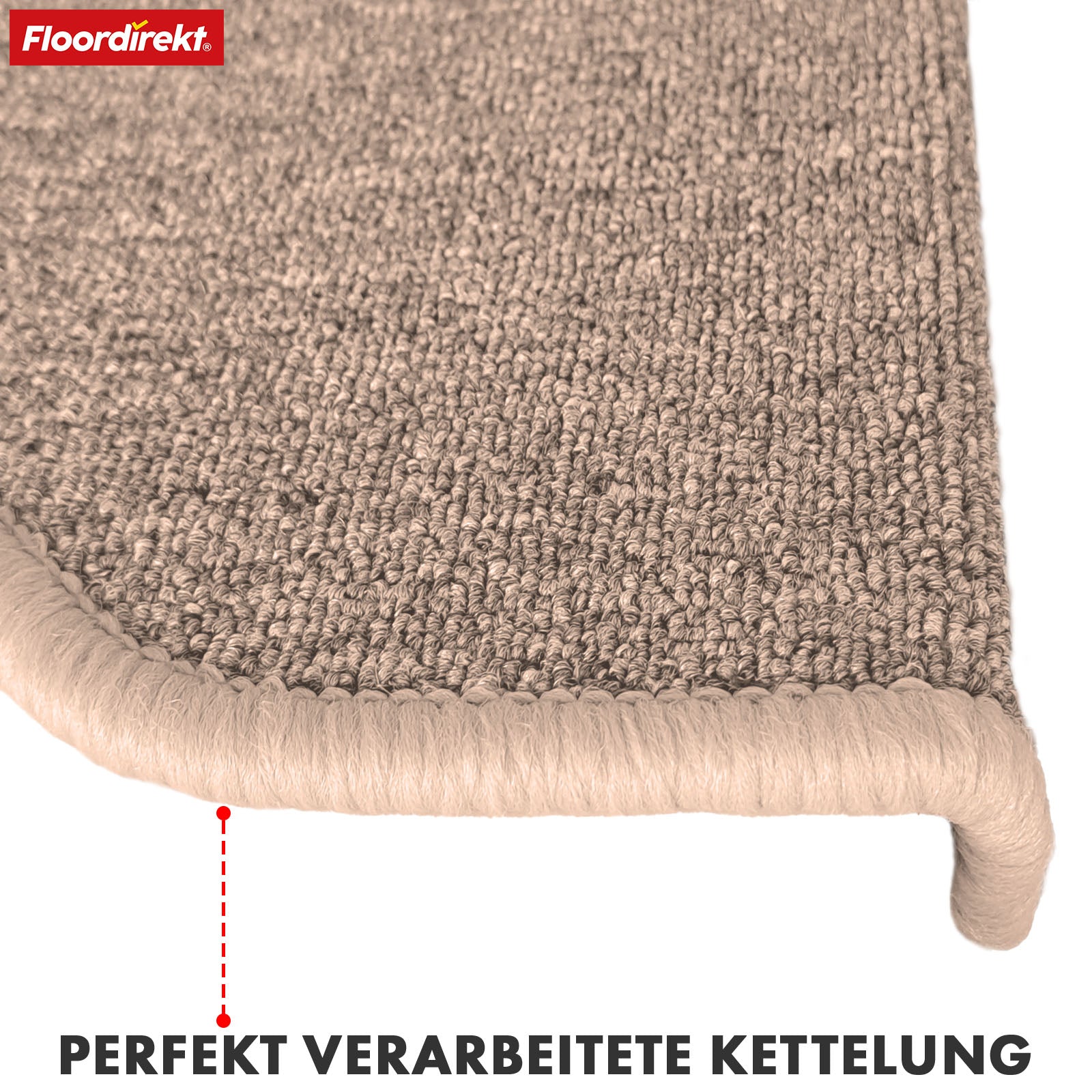 Opstapmat | London Pro | Modern ontwerp | Antislip en gemakkelijk schoon te maken | Halfrond