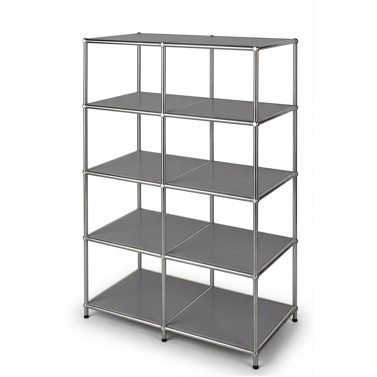 Metalen rek | Concept Epure MK-015 | Open staand rek met 5 planken | Keukenrek, bureaurek & woonrek