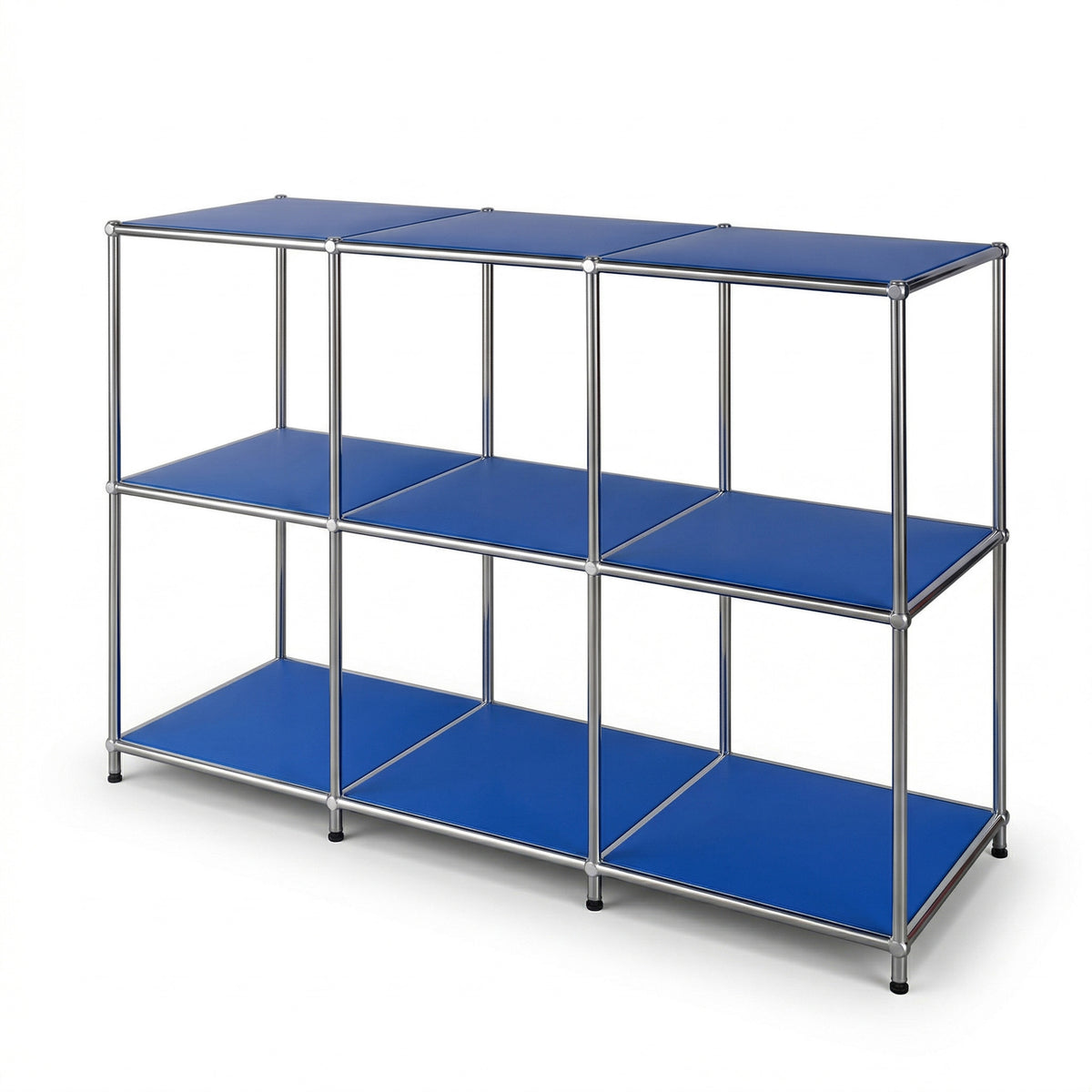 Metalen rek | Concept Epure MK-018 | Open staand rek met 3 planken | Keukenrek, kantoorrek & woonrek