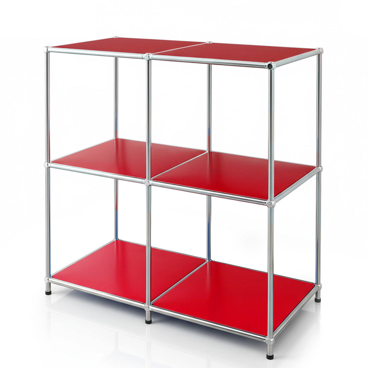 Metalen rek | Concept Epure MK-027 | Open dressoir met 3 niveaus & opbergrek | Verkrijgbaar in verschillende kleuren