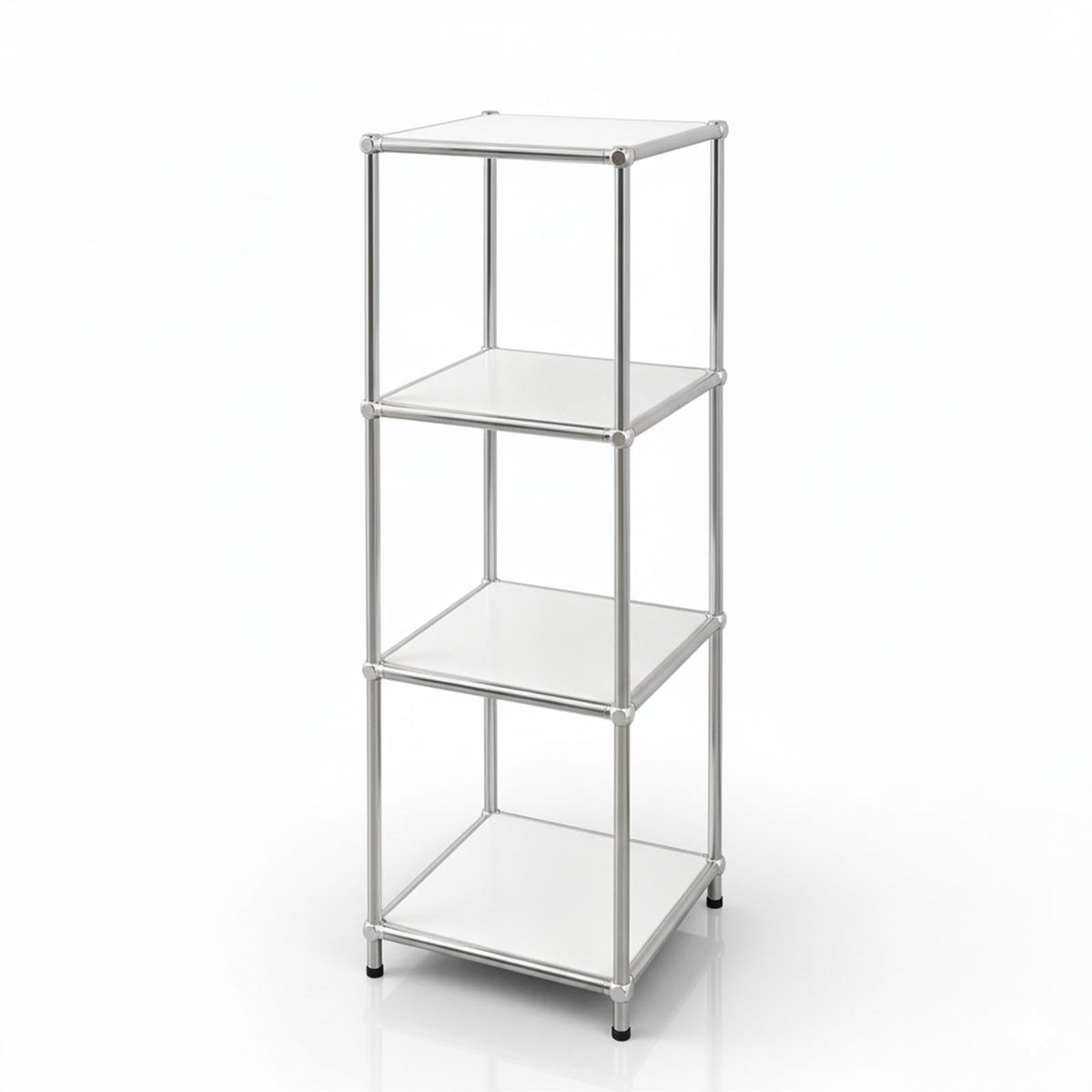 Metalen rek | Concept Epure MK-005 | 4-laags opbergrek met open legplanken | Verkrijgbaar in verschillende kleuren