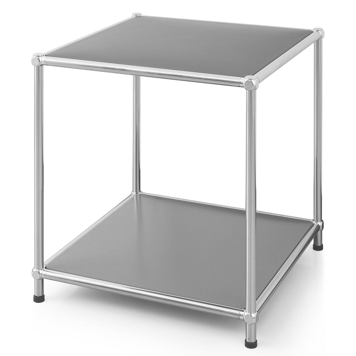 Metalen rek | Concept Epure MK-012 | Open bijzet- en opbergrek met 2 legplanken | Verkrijgbaar in verschillende kleuren