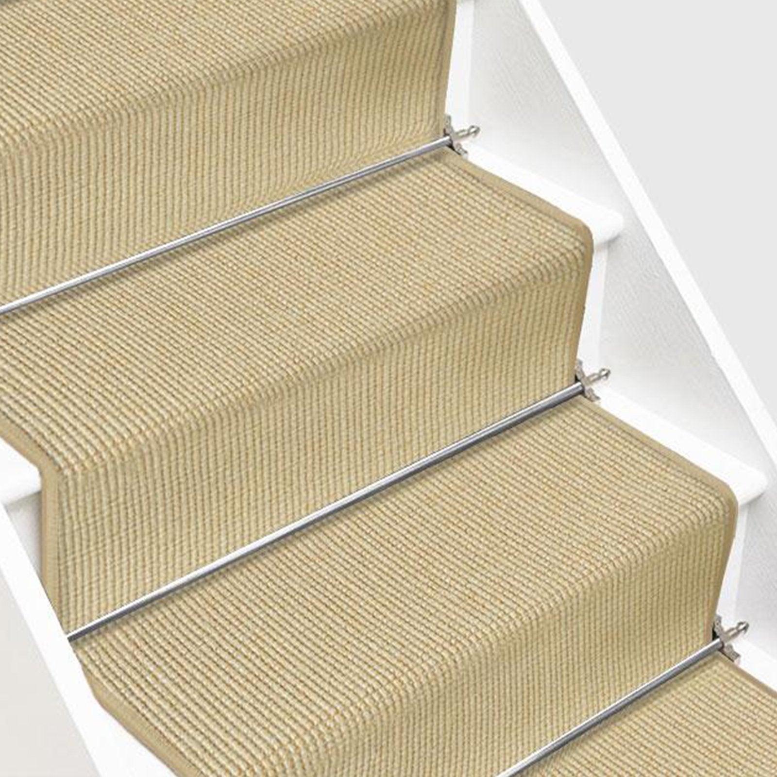 ✂ Sisal vloerbedekking op maat voor trappen | Sylt | vele kleuren