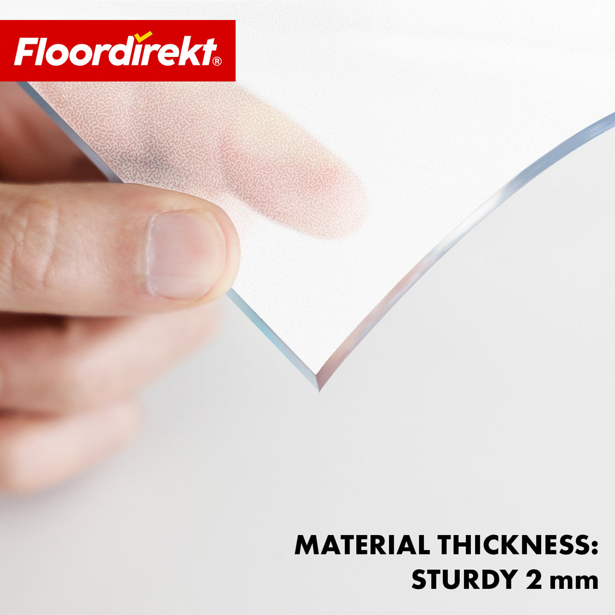 Tafelfolie | Neo Milky | Halftransparante tafeldbeschermfolie in melkachtig wit op maat met afgeschuinde rand