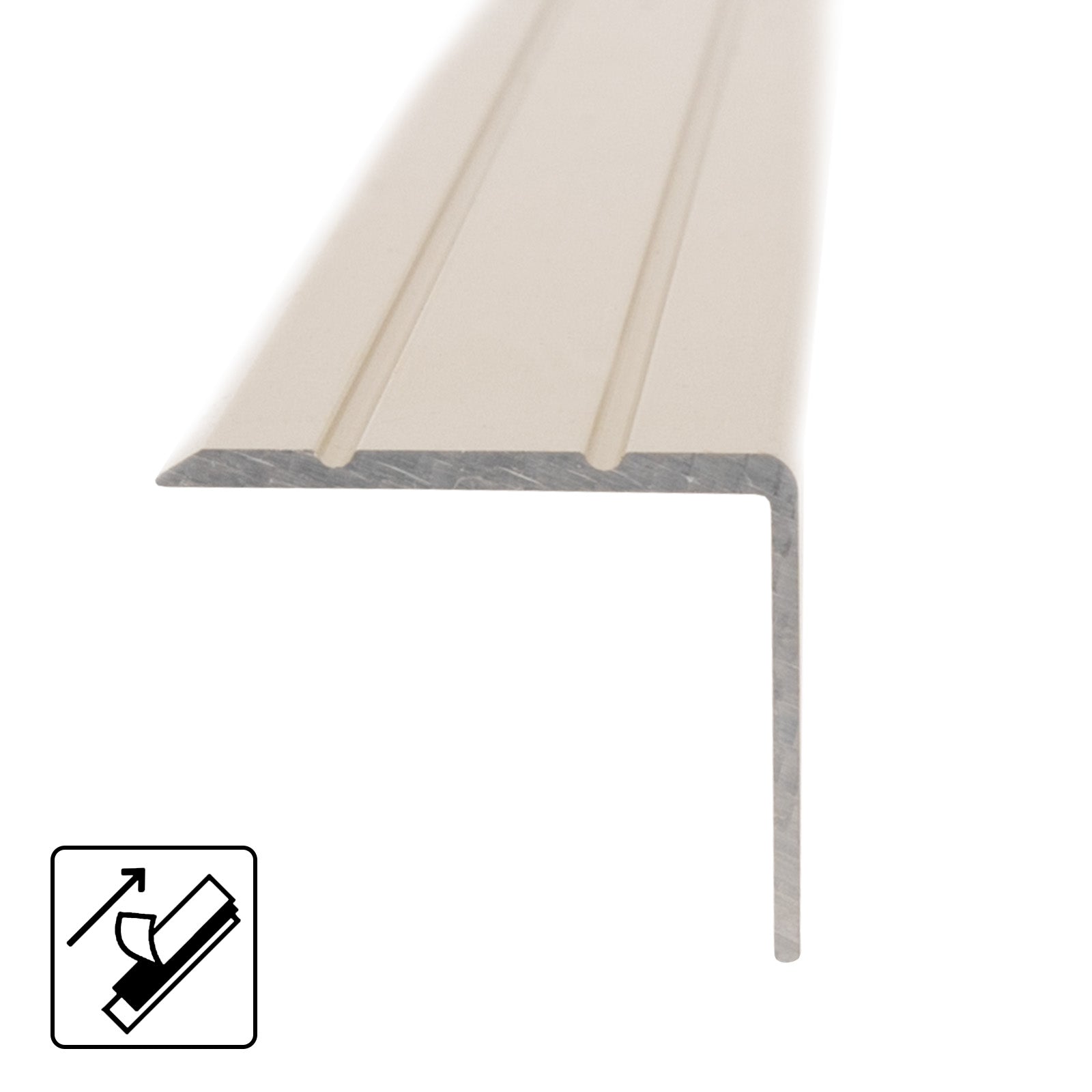 Trapprofiel | Voor traptreden & bordessen | Aluminium | 24,5 x 20 mm