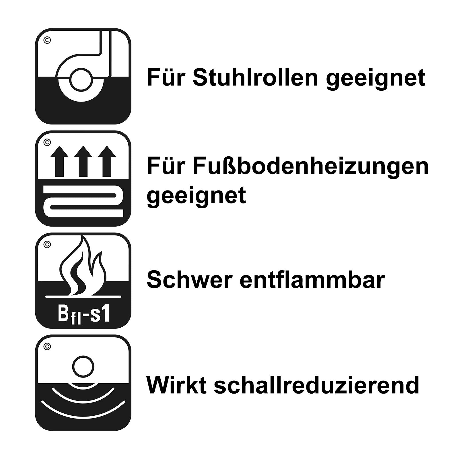 Stoelmat Spark | Snijden | Alberta M06 | verschillende breedtes