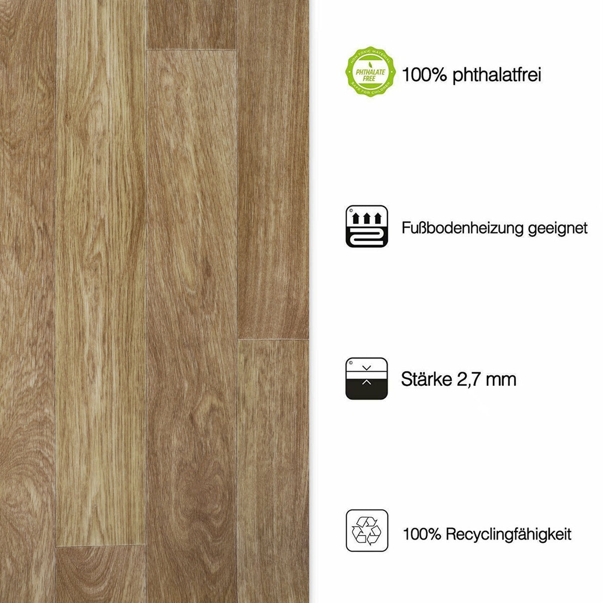 Stoelmat Spark | Snijden | OAK Westwood S02 | verschillende breedtes