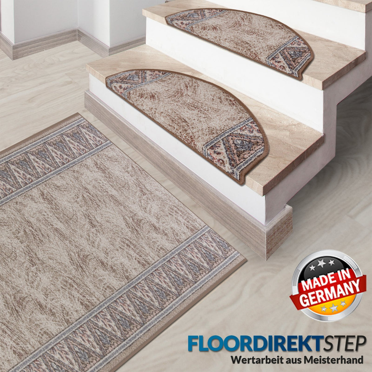 Stufenmatte Elota | Halfrond oder eckig | Bruin