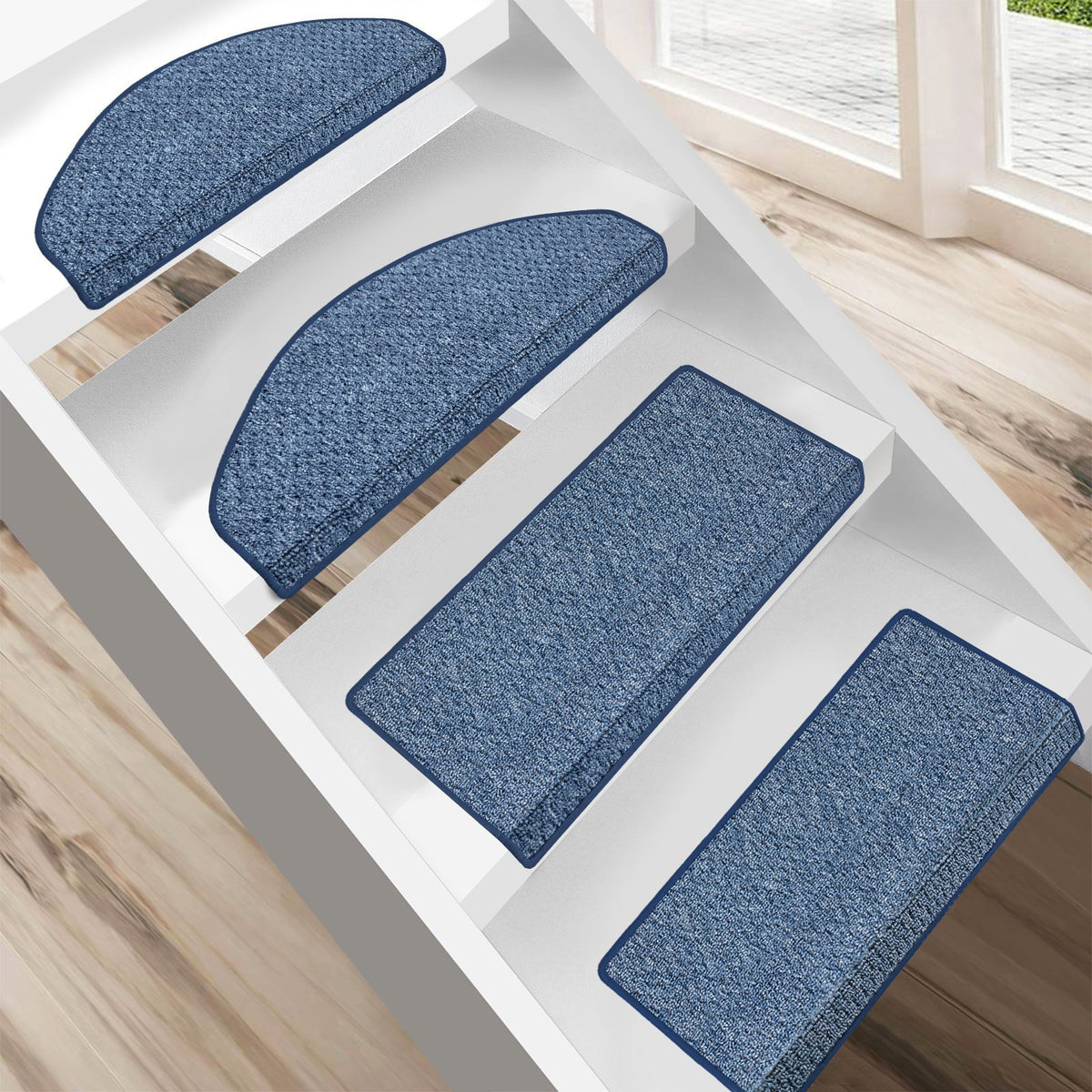 Stufenmatten Baleno Halfrond oder eckig 5 Farben | Blauw