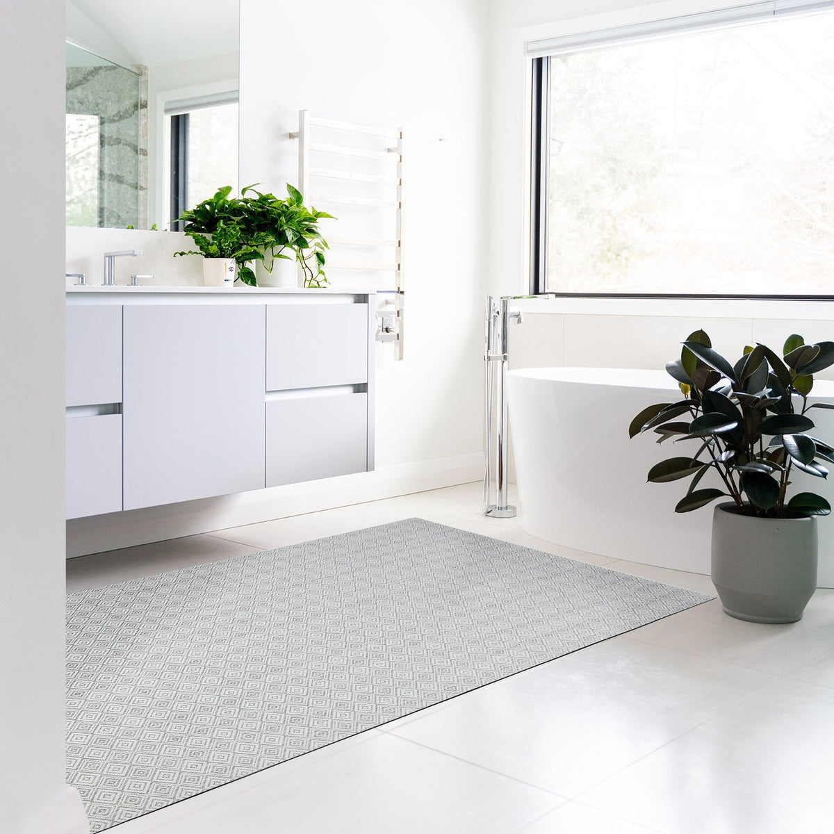 ✂ Vinyl badmat | Verschillende maten & kleuren | Antislip
