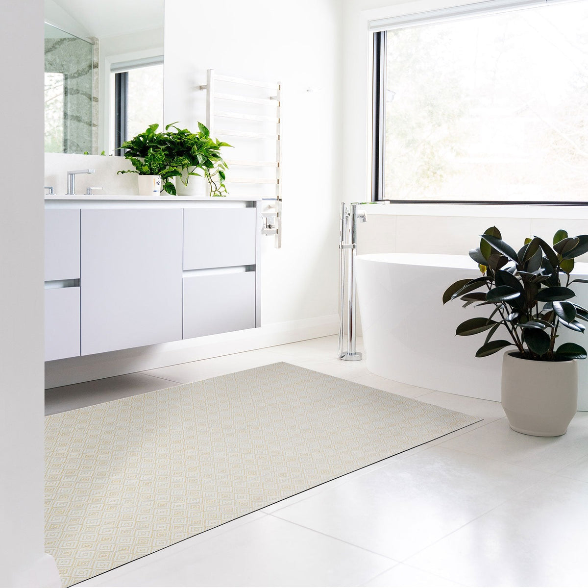 ✂ Vinyl badmat | Verschillende maten & kleuren | Antislip