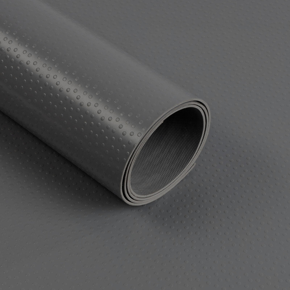 PVC-vloerbedekking | Dots | Donkergrijs | Antislip, slijtvast en onderhoudsvriendelijk | Dikte: 2 mm