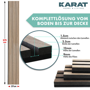Akoestische panelen in houtlook | Tijdloos design voor een aangename ruimteakoestiek | Verkrijgbaar in 3 designs en 2 maten