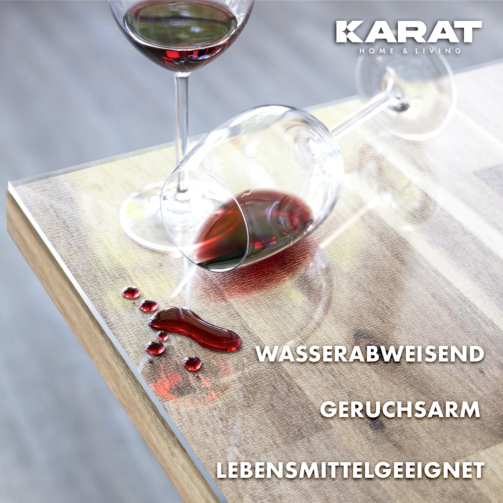 Tafelzeil transparant mat met rechte snede | Imperial | Antislip, waterdichte beschermfolie voor tafels | Op maat gesneden