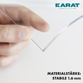 Transparante tafelfolie met rechte snede | Cristal | Kristalheldere beschermfolie voor tafels | Snijden op maat