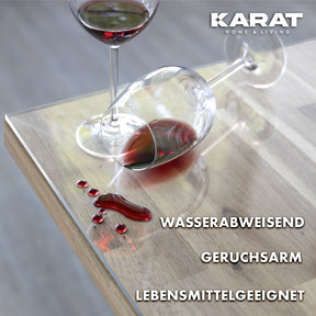 Transparante tafelfolie met rechte snede | Cristal | Kristalheldere beschermfolie voor tafels | Snijden op maat