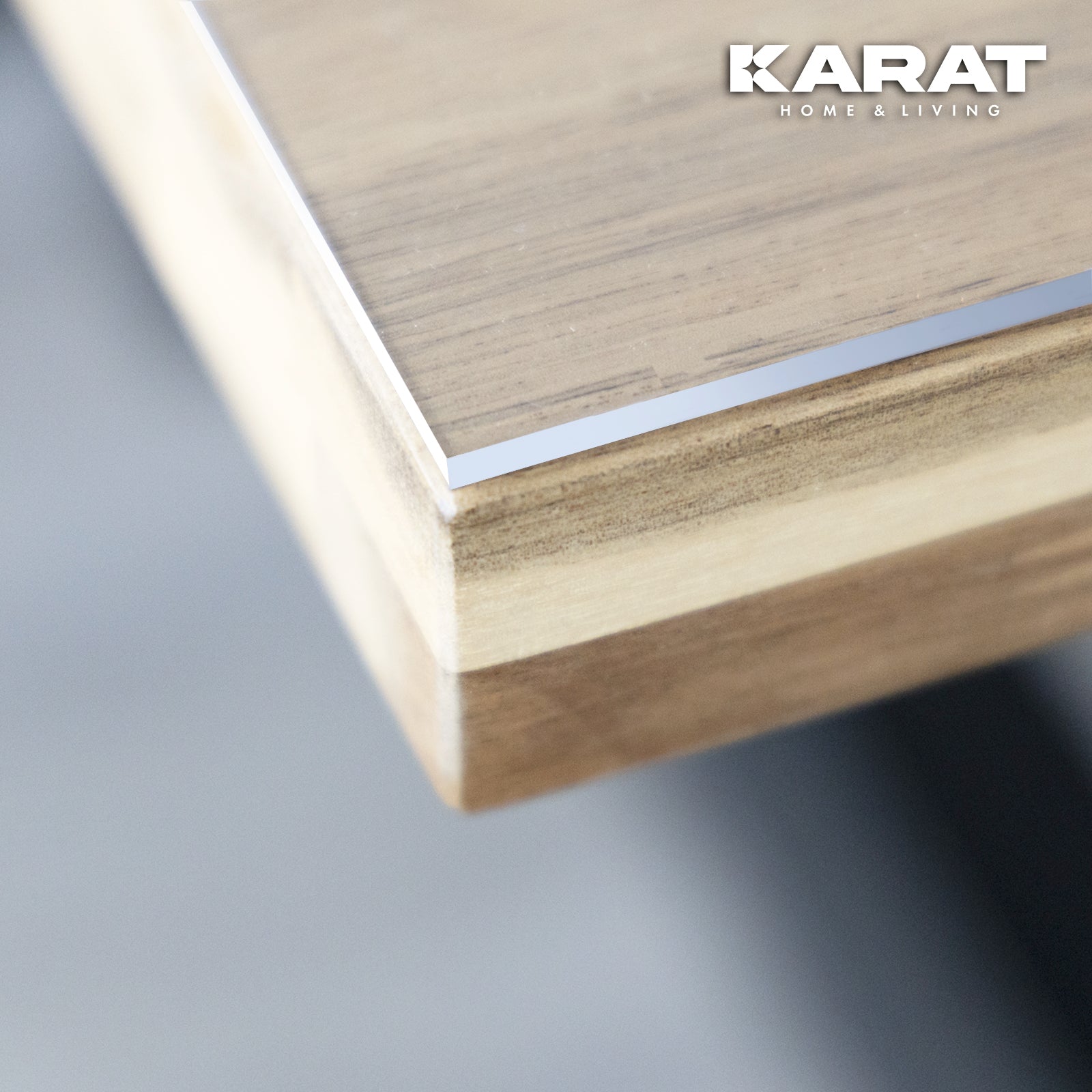 Transparante tafelfolie met rechte snede | Cristal | Kristalheldere beschermfolie voor tafels | Snijden op maat