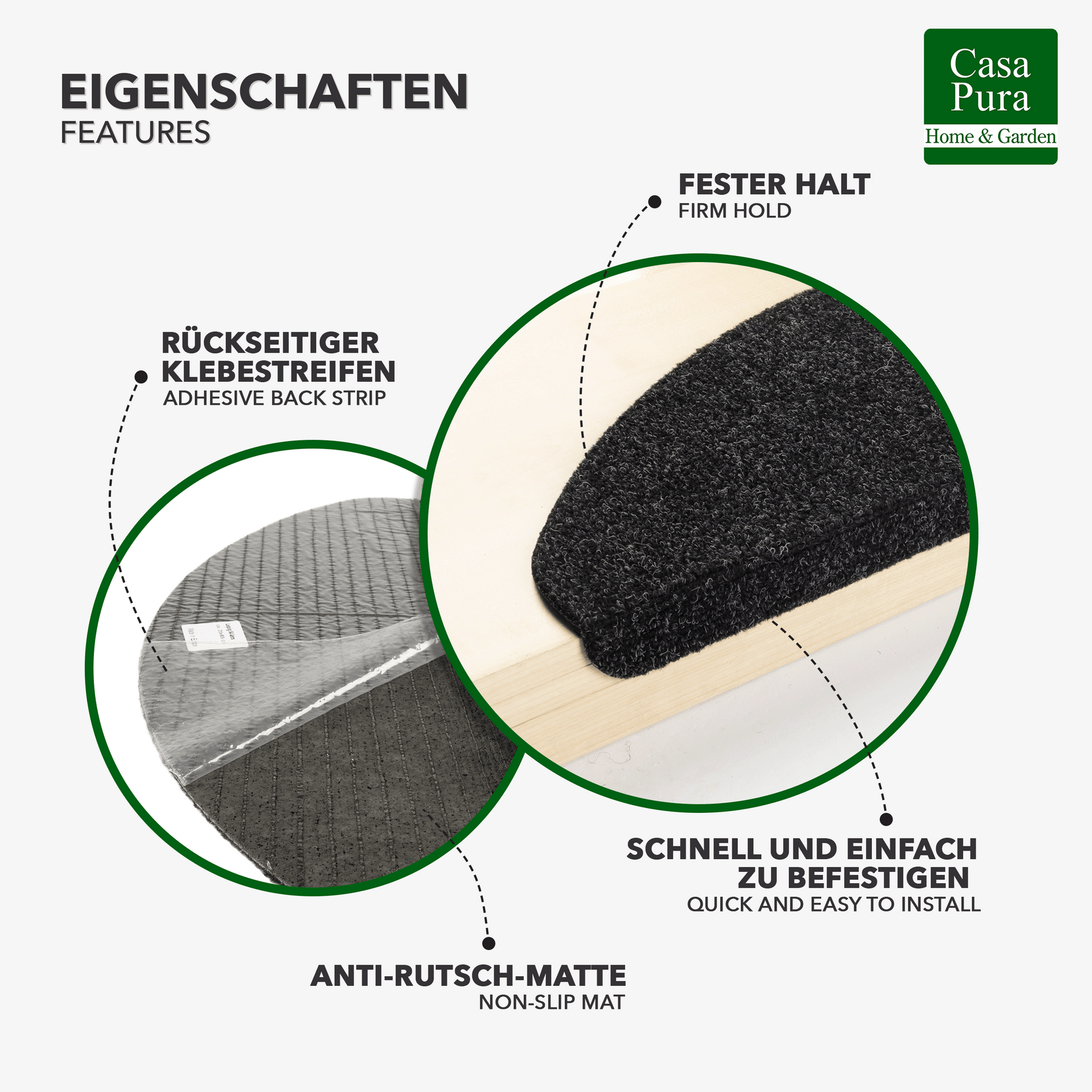casa pura® Trapmatten 'Leipzig' | robuust en veilig casa pura® Trapmatten 'Leipzig' | robuust en veilig