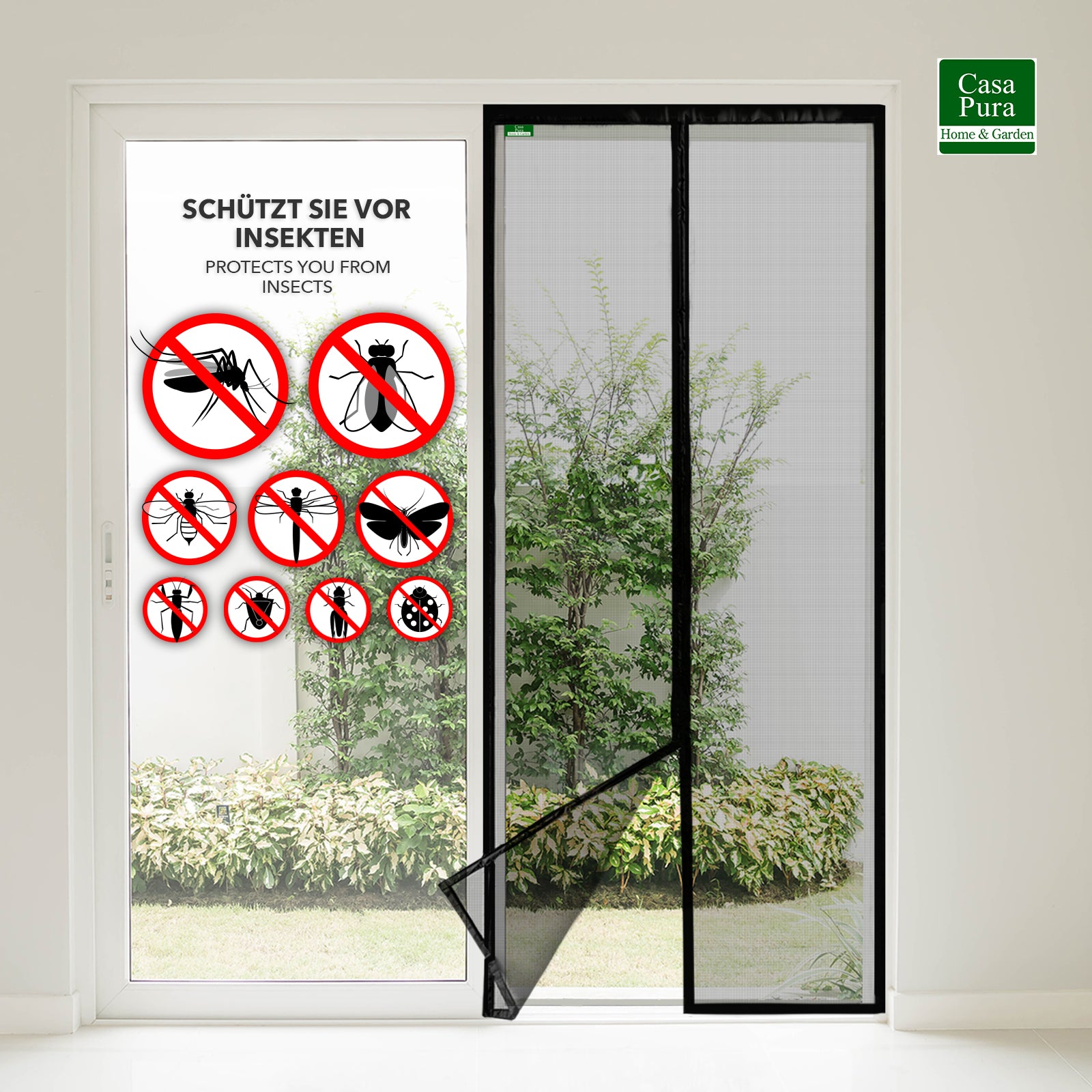 matrasa Standaard vliegenhor voor ramen als aluminium bouwset met glasvezelweefsel - insectenwering - 100 cm x 120 cm | frame in bruin matrasa Standaard vliegenhor voor ramen als aluminium bouwset met glasvezelweefsel - insectenwering - 100 cm x 120 cm | frame in bruin