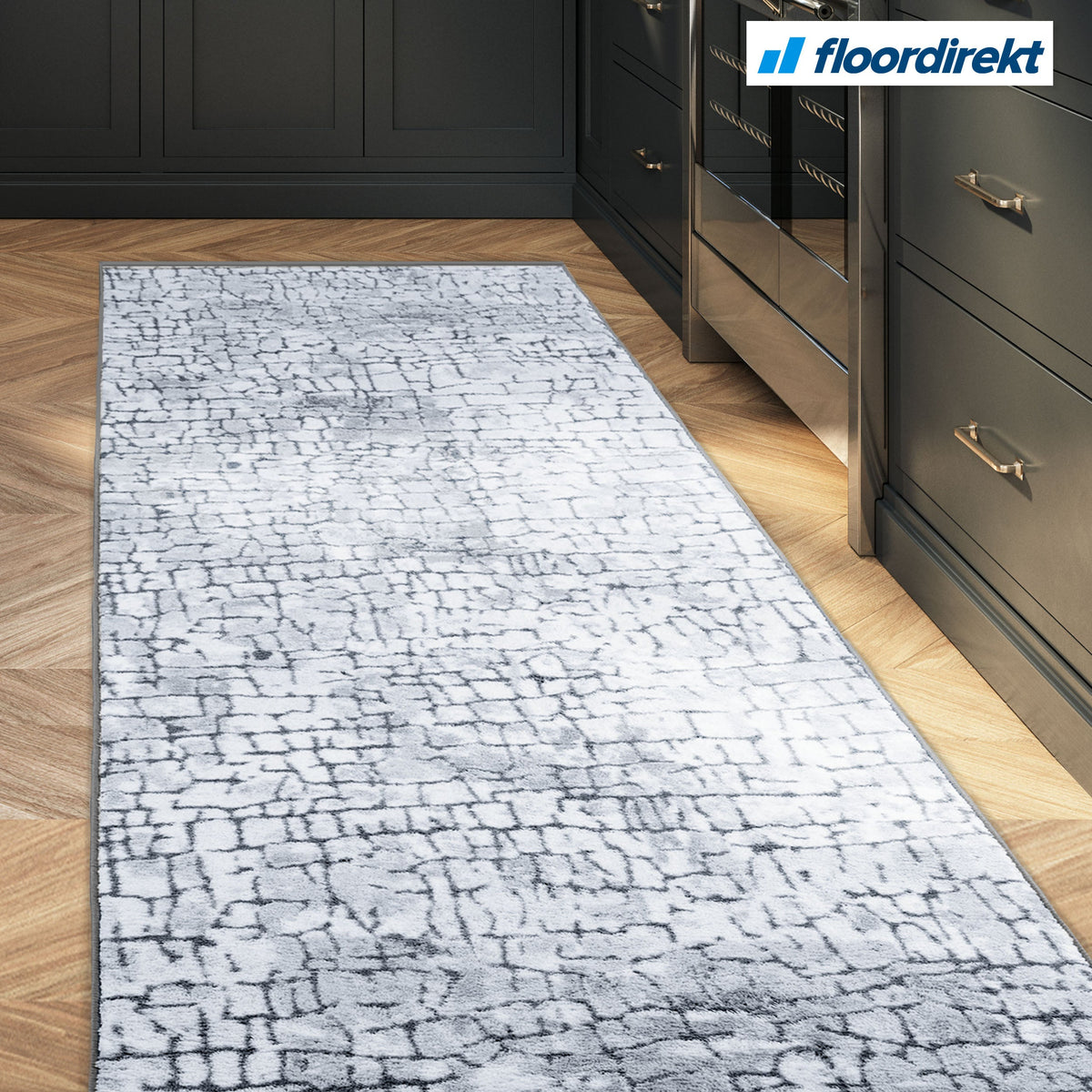 ✂ Vloerkleed op maat | Aqua | Multi loper | Modern woonkamerkleed