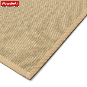 Jute vloerkleed | Bombay | Met anti-slip achterkant en katoenen rand | In vele maten