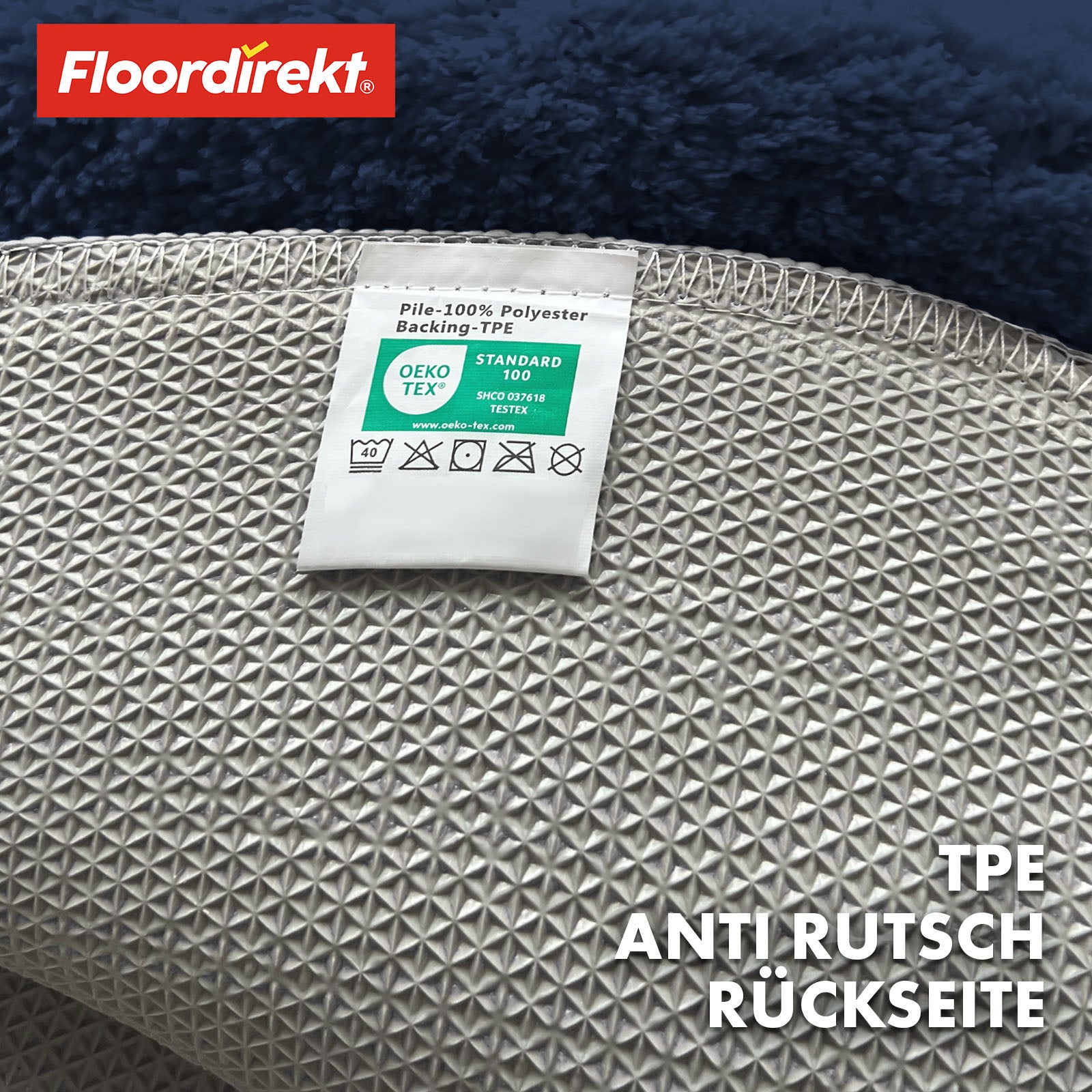 Ronde badmat | Sky | Ronde badmat | Dicht, donzig comfort voor in huis