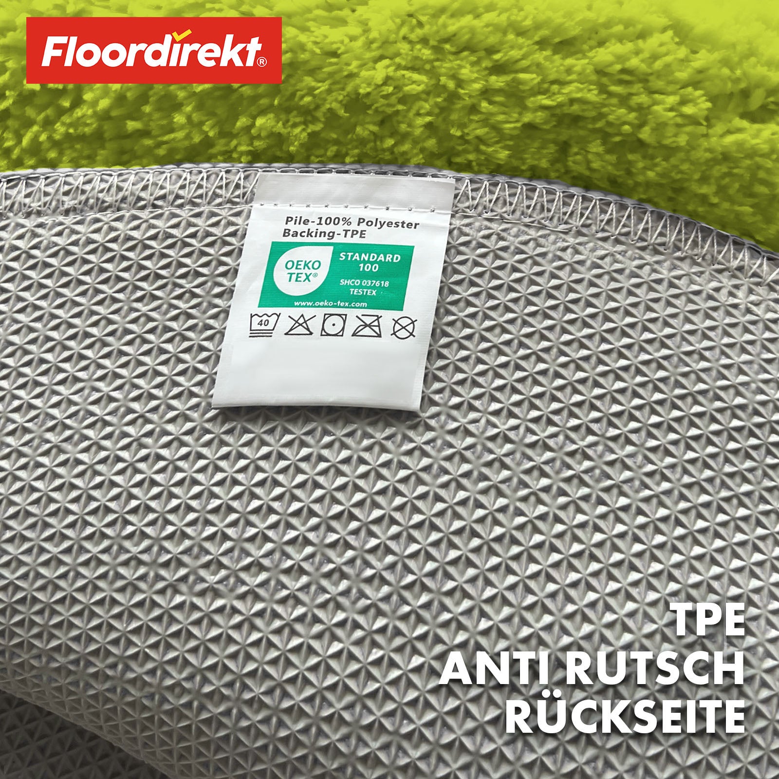 Ronde badmat | Sky | Ronde badmat | Dicht, donzig comfort voor in huis