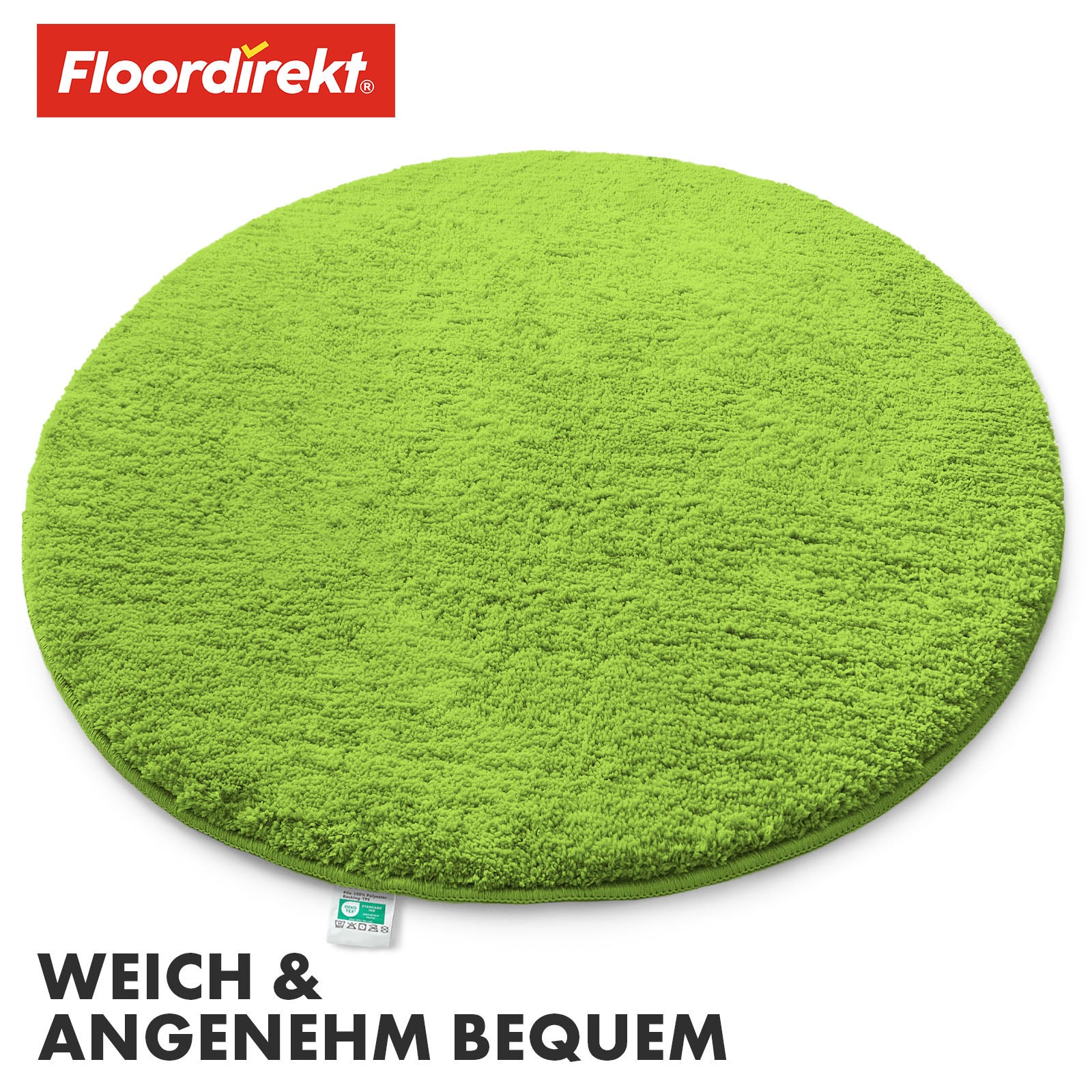 Ronde badmat | Sky | Ronde badmat | Dicht, donzig comfort voor in huis