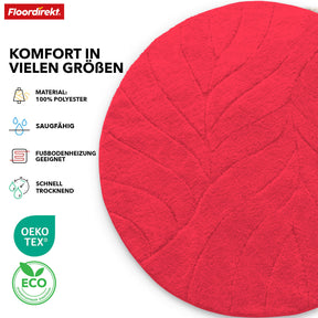 Badmat | Maris | Ronde badmat | Zachte microvezel, antislip & geschikt voor vloerverwarming