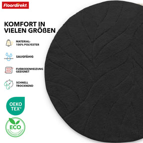 Badmat | Maris | Ronde badmat | Zachte microvezel, antislip & geschikt voor vloerverwarming