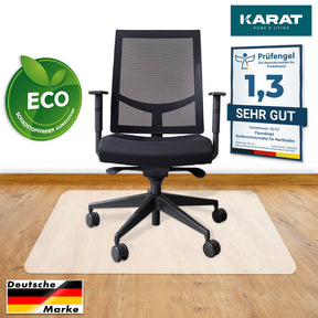 FLOORTEX vloerbeschermingsmat 90 x 120 cm ULTIMAT II onderlegger voor bureaustoelen antislip voor harde vloeren, transparant, 100% polycarbonaat, vloerbescherming FLOORTEX vloerbeschermingsmat 90 x 120 cm ULTIMAT II onderlegger voor bureaustoelen antislip voor harde vloeren, transparant, 100% polycarbonaat, vloerbescherming