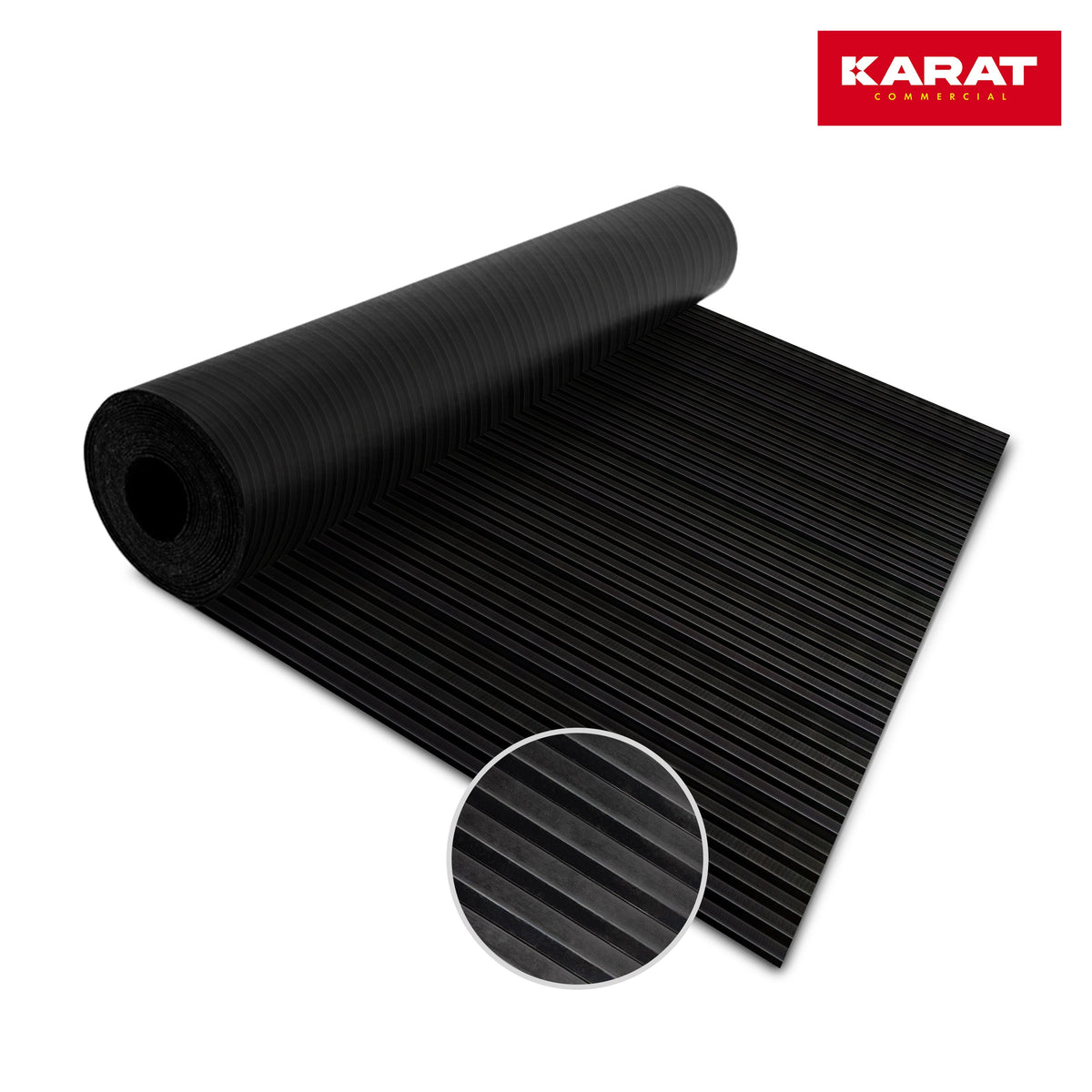✂ Rubber loper | brede groeven | 3 mm | op maat