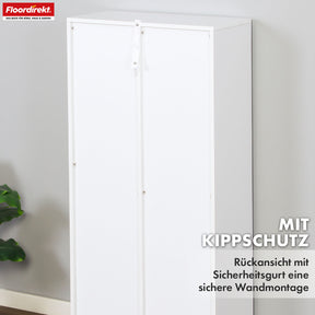 Boekenkast | Arkansas | Witte MDF staande plank met 5-9 planken voor boeken en woonaccessoires