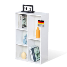 Boekenkast | Arkansas | Witte MDF staande plank met 5-9 planken voor boeken en woonaccessoires