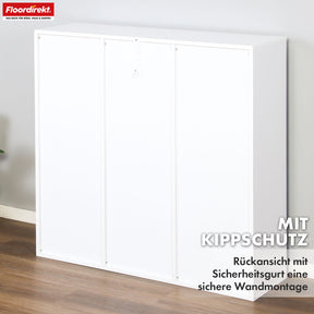 Boekenkast | Arkansas | Witte MDF staande plank met 5-9 planken voor boeken en woonaccessoires