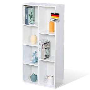Boekenkast | Arkansas | Witte MDF staande plank met 5-9 planken voor boeken en woonaccessoires