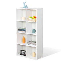 Boekenkast | California | Modern, ruimtebesparend MDF schap met kantelbeveiliging in wit 4-8 open vakken