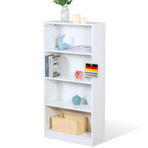 Boekenkast | Maine | Witte houten boekenplank met 3/4/6 planken | Open & ruimtebesparend voor woonkamer, kantoor & meer