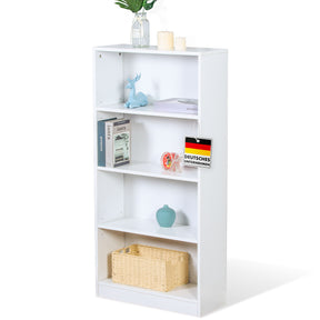Boekenkast | Maine | Witte houten boekenplank met 3/4/6 planken | Open & ruimtebesparend voor woonkamer, kantoor & meer