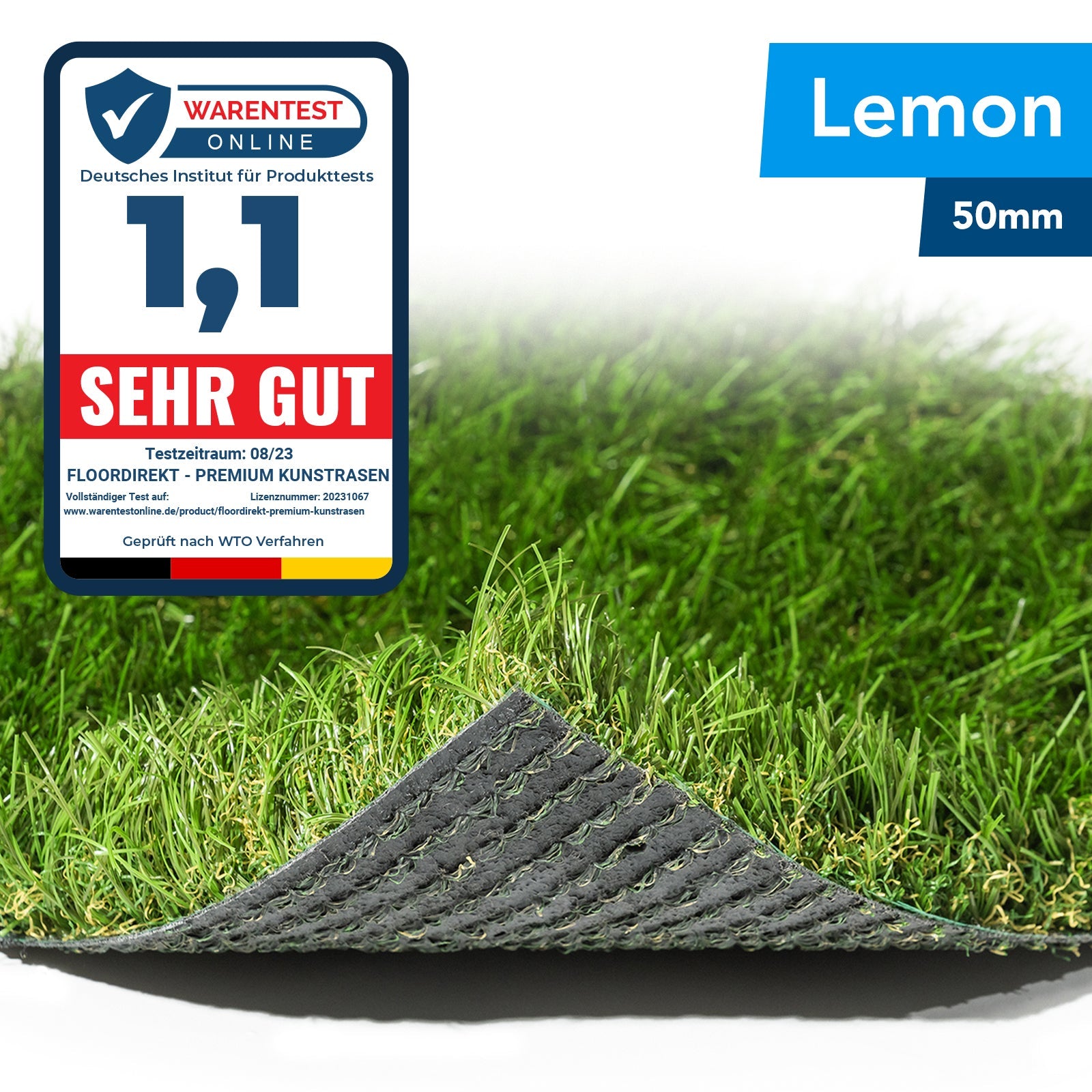 ✂ Kunstgras Lemon | hoogte: 50 mm