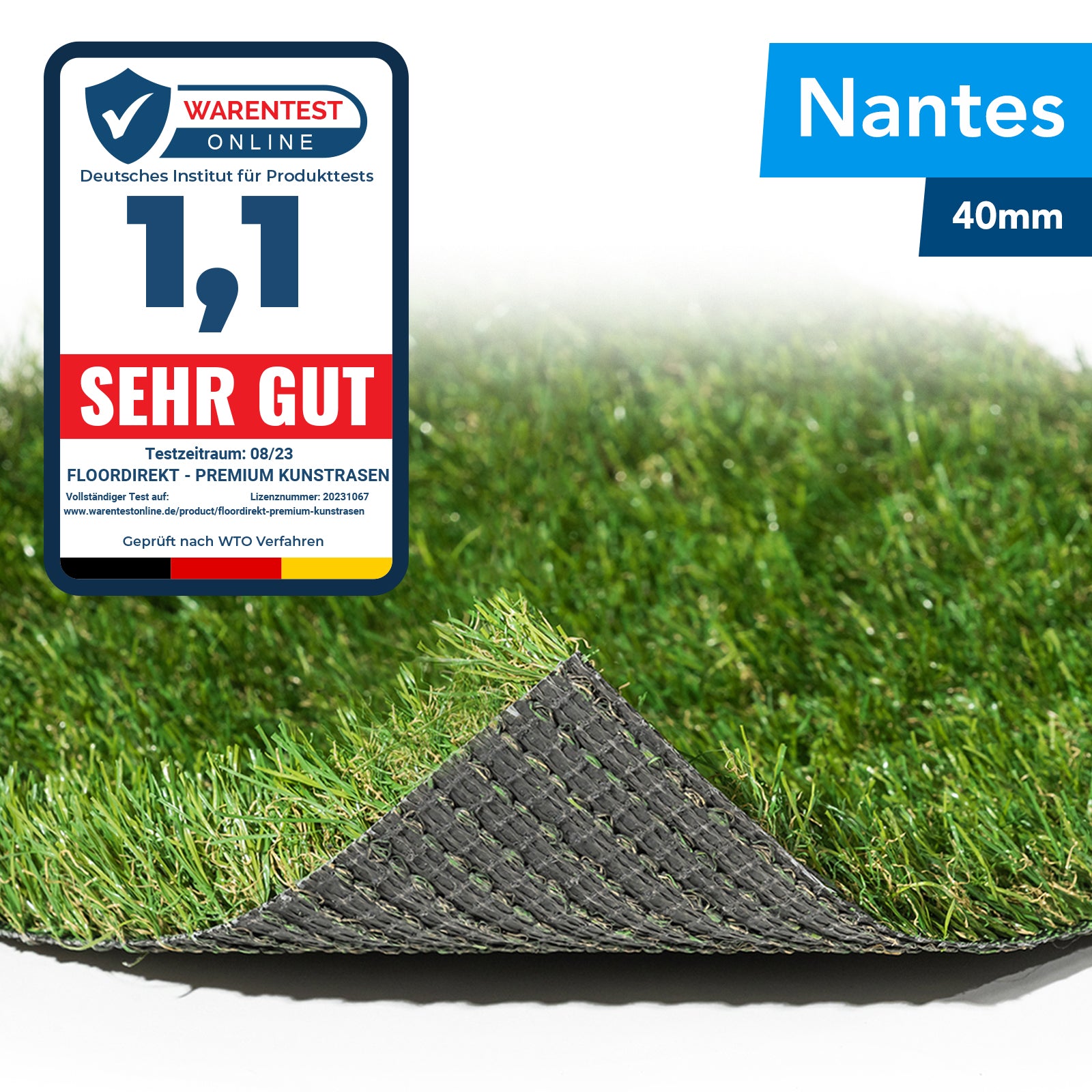✂ Kunstgras Nantes | Champions Class | Gewicht 2000 g/m²