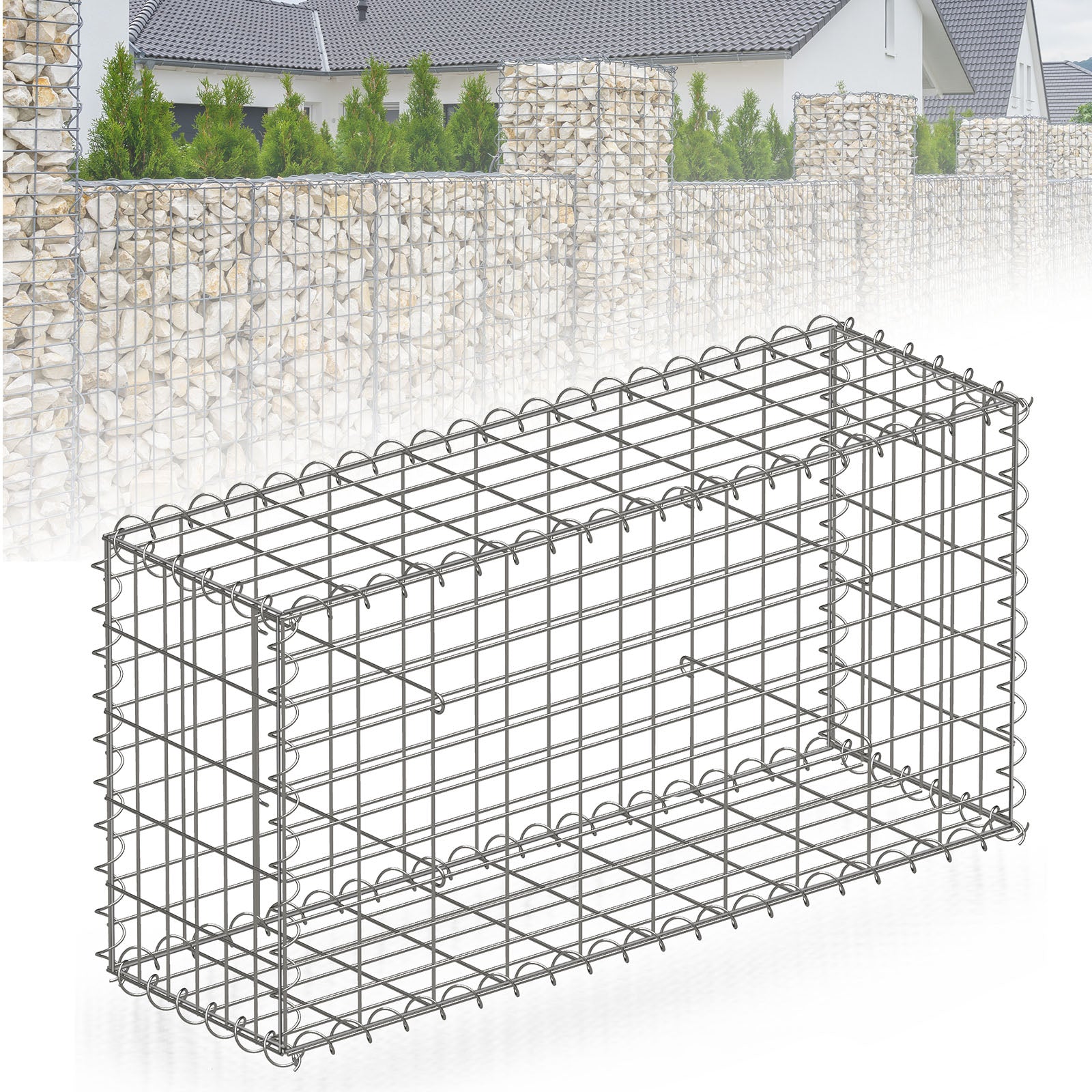 Schanskorf | Lenox | Gegalvaniseerd stalen mand voor decoratieve privacyschermen en tuinprojecten