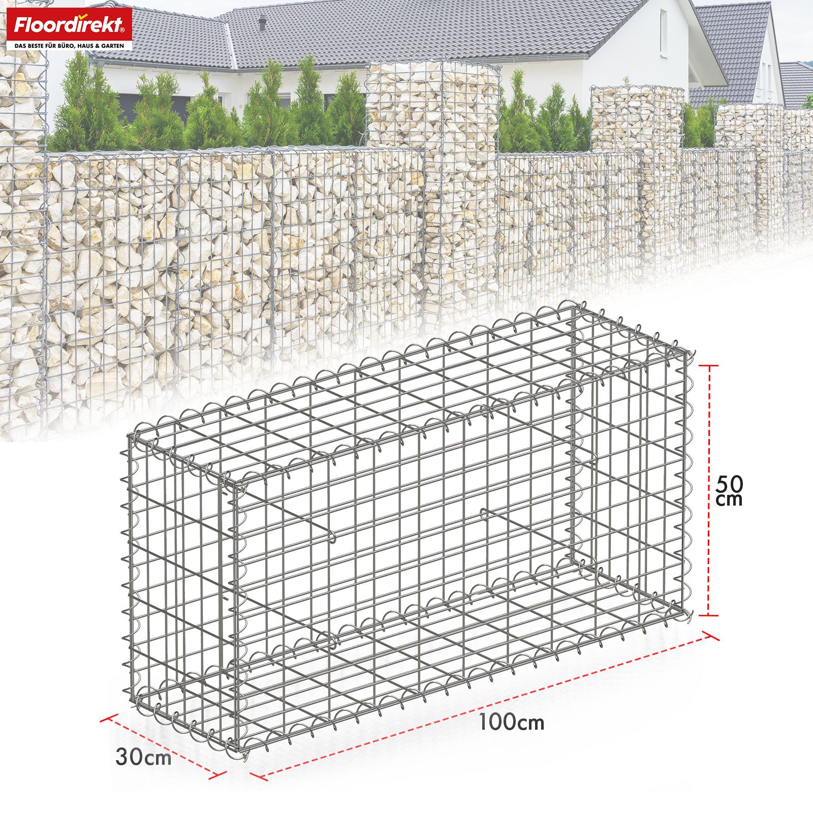 Schanskorf | Lenox | Gegalvaniseerd stalen mand voor decoratieve privacyschermen en tuinprojecten
