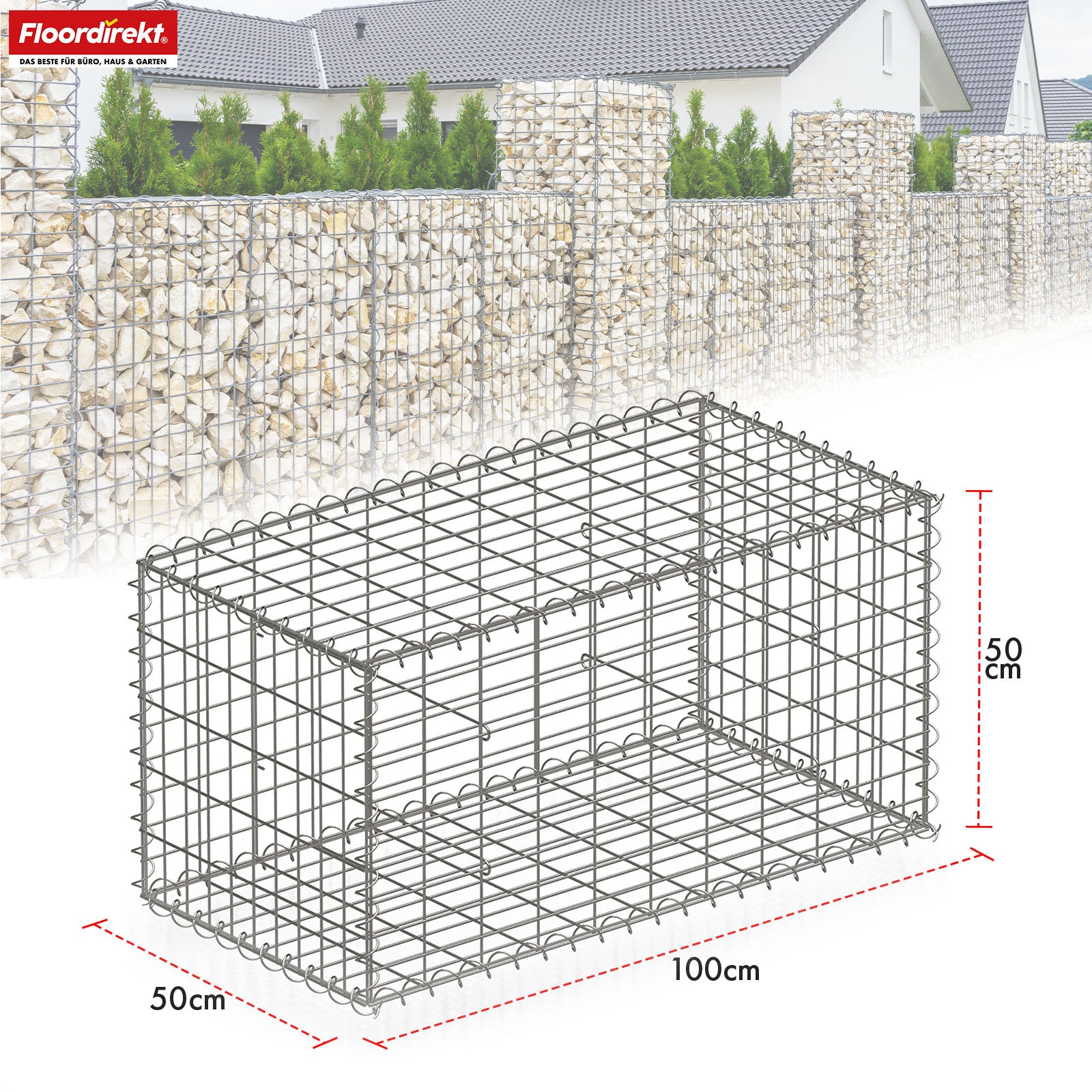 Schanskorf | Lenox | Gegalvaniseerd stalen mand voor decoratieve privacyschermen en tuinprojecten