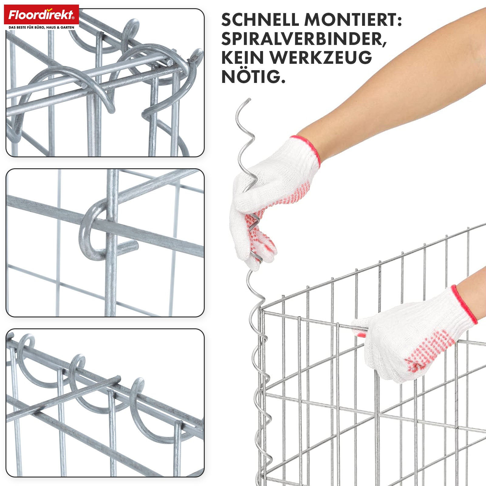 Schanskorf | Lenox | Gegalvaniseerd stalen mand voor decoratieve privacyschermen en tuinprojecten