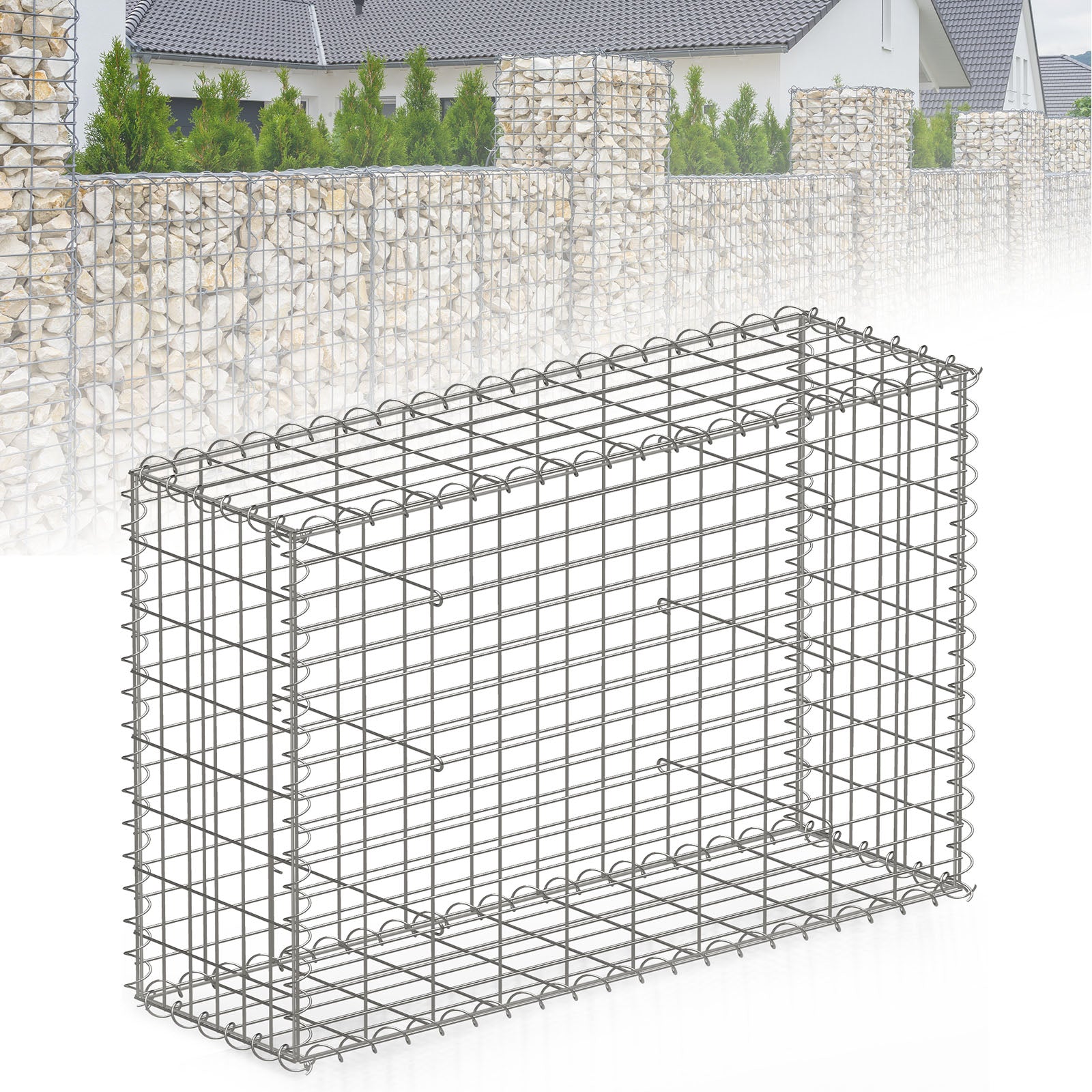 Schanskorf | Lenox | Gegalvaniseerd stalen mand voor decoratieve privacyschermen en tuinprojecten
