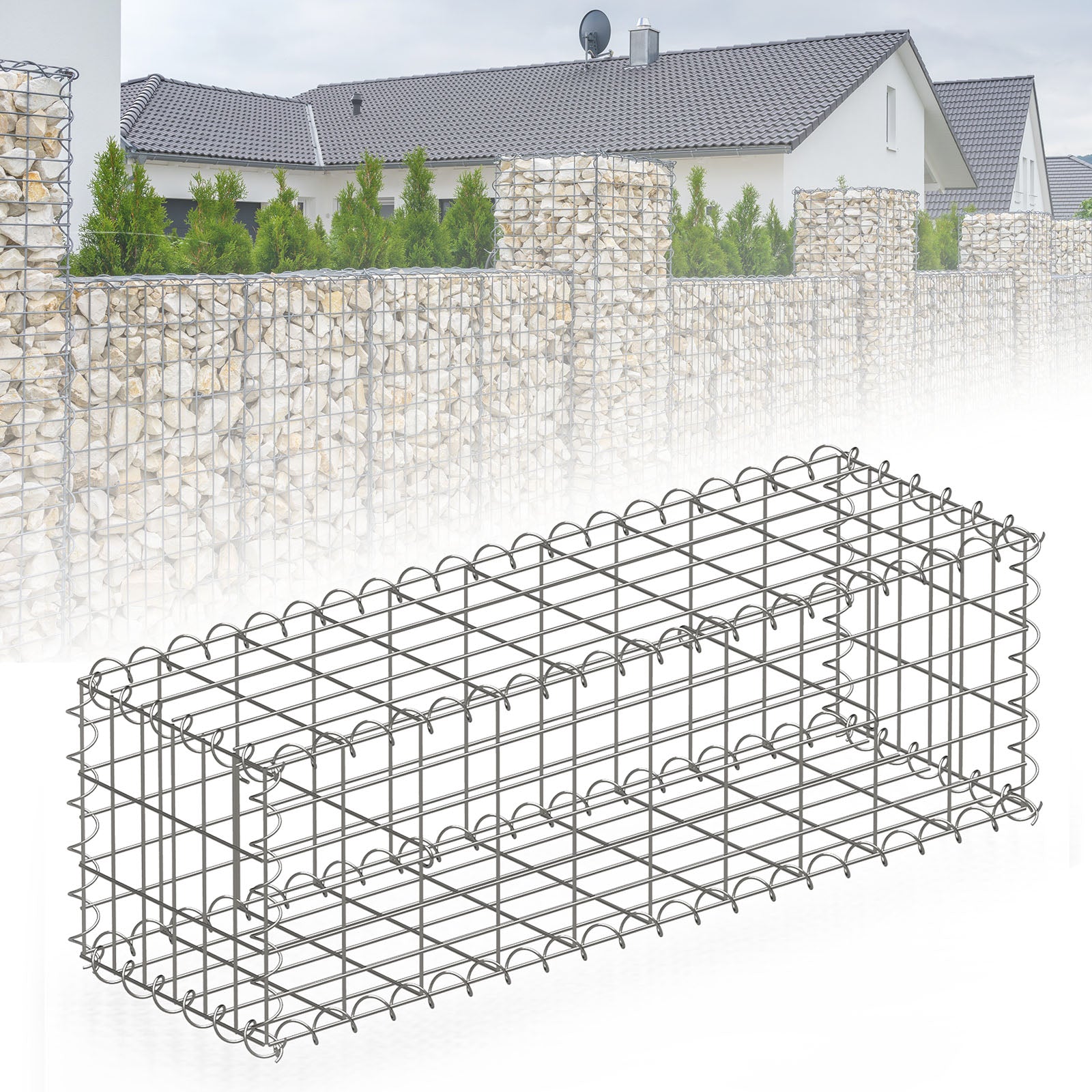 Schanskorf | Lenox | Gegalvaniseerd stalen mand voor decoratieve privacyschermen en tuinprojecten