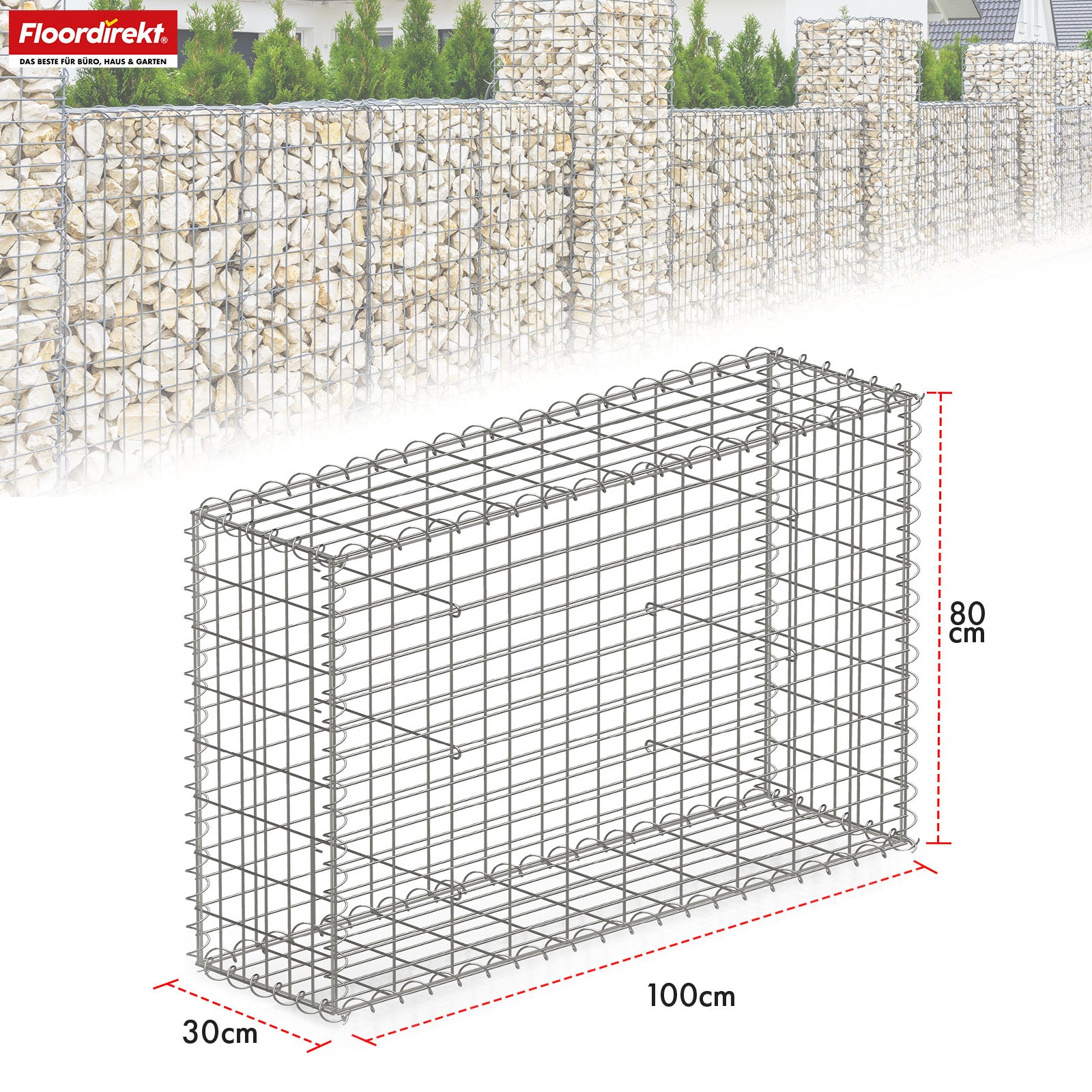 Schanskorf | Lenox | Gegalvaniseerd stalen mand voor decoratieve privacyschermen en tuinprojecten