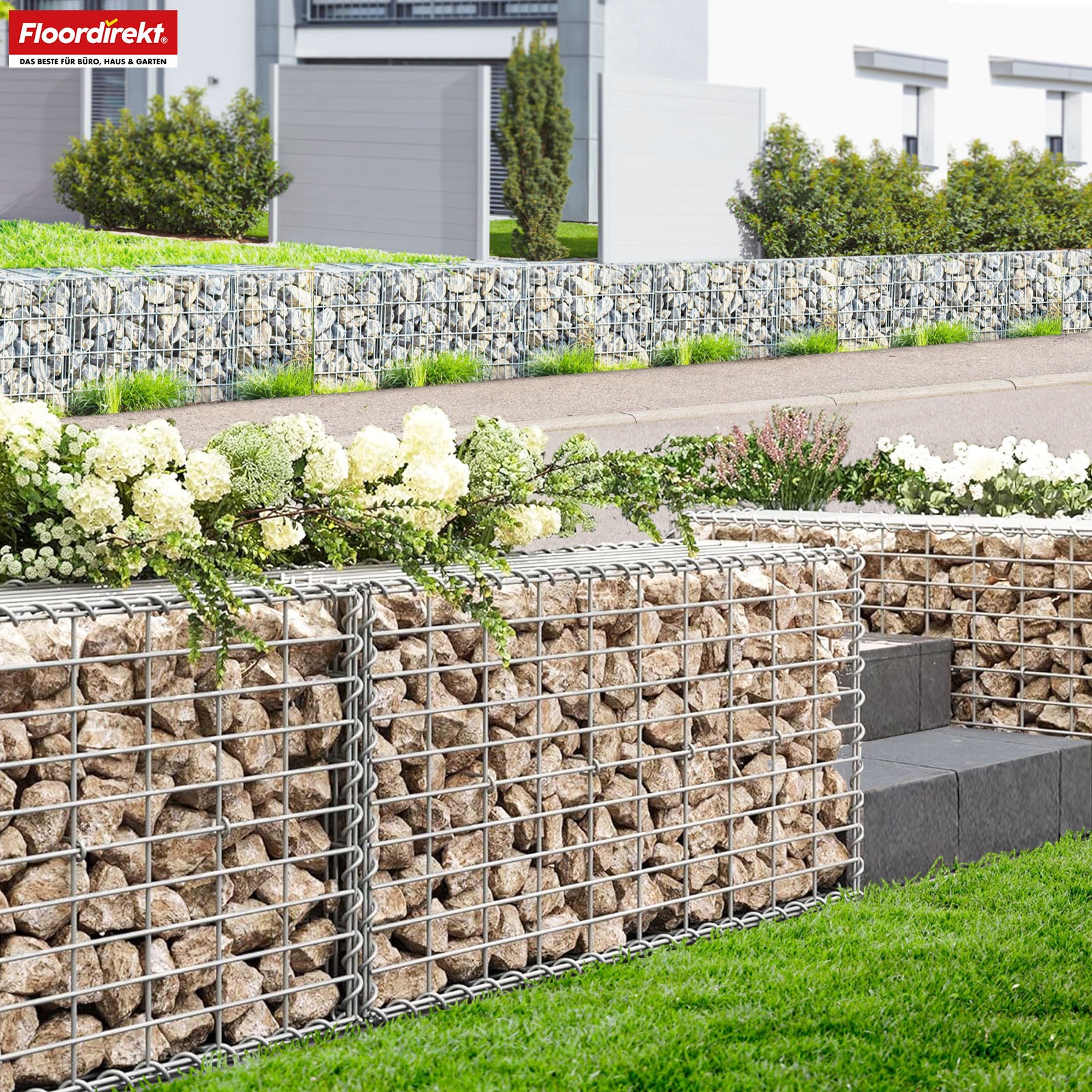 Schanskorf | Lenox | Gegalvaniseerd stalen mand voor decoratieve privacyschermen en tuinprojecten